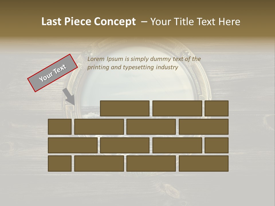 Metallic Aged Porthole PowerPoint Template