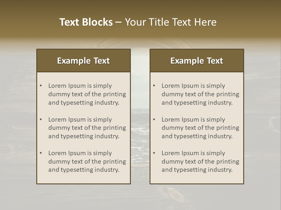 Metallic Aged Porthole PowerPoint Template