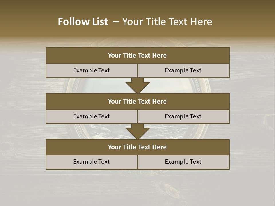 Metallic Aged Porthole PowerPoint Template