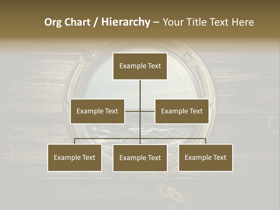 Metallic Aged Porthole PowerPoint Template