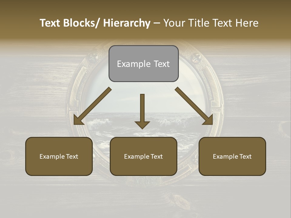 Metallic Aged Porthole PowerPoint Template