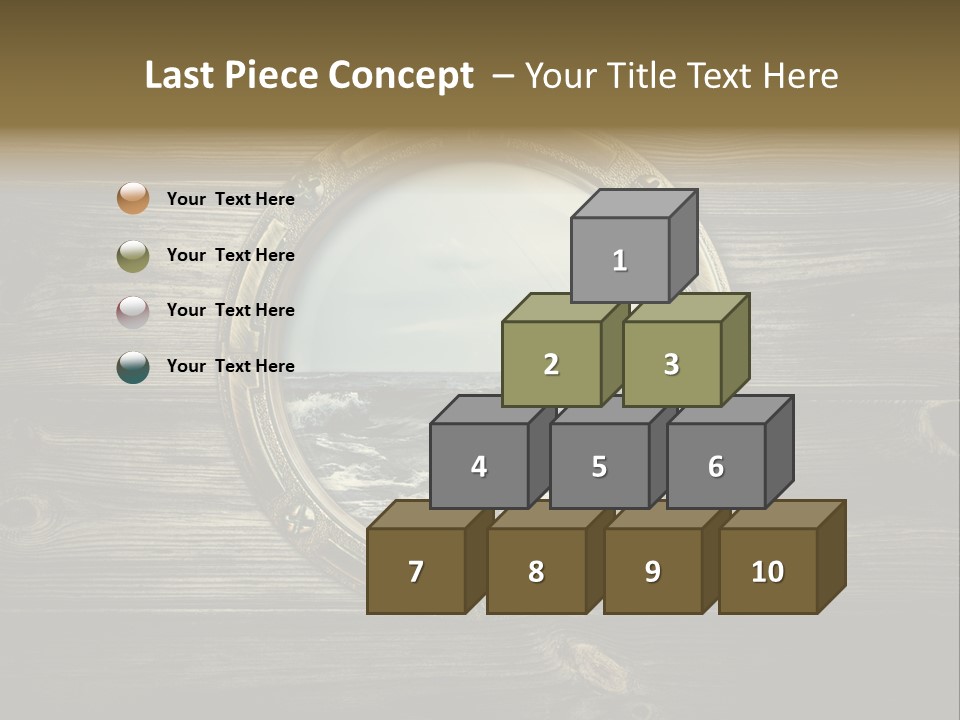 Metallic Aged Porthole PowerPoint Template