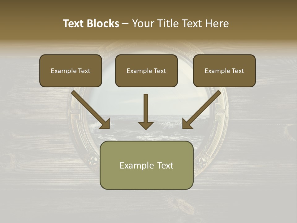 Metallic Aged Porthole PowerPoint Template