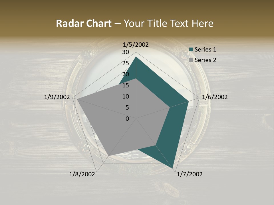 Metallic Aged Porthole PowerPoint Template