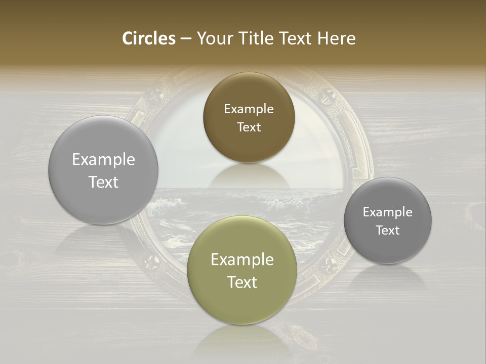 Metallic Aged Porthole PowerPoint Template