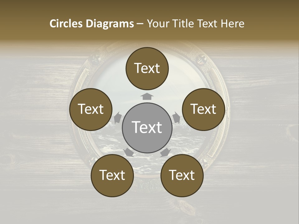 Metallic Aged Porthole PowerPoint Template