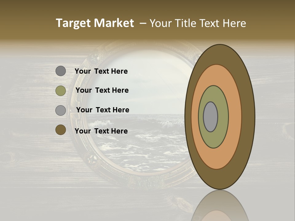 Metallic Aged Porthole PowerPoint Template