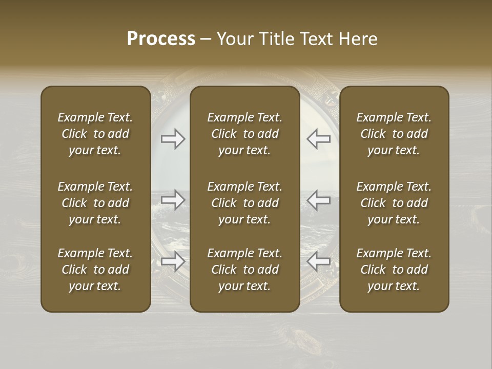 Metallic Aged Porthole PowerPoint Template