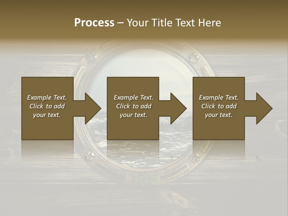 Metallic Aged Porthole PowerPoint Template