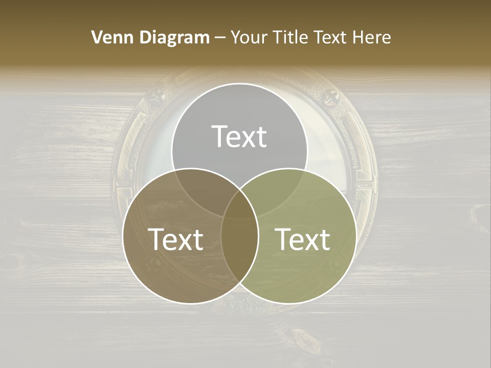 Metallic Aged Porthole PowerPoint Template