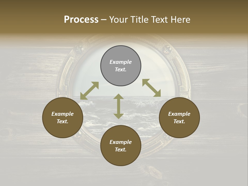 Metallic Aged Porthole PowerPoint Template