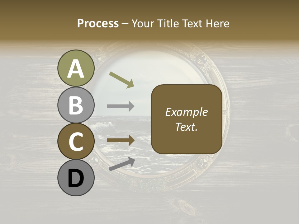 Metallic Aged Porthole PowerPoint Template