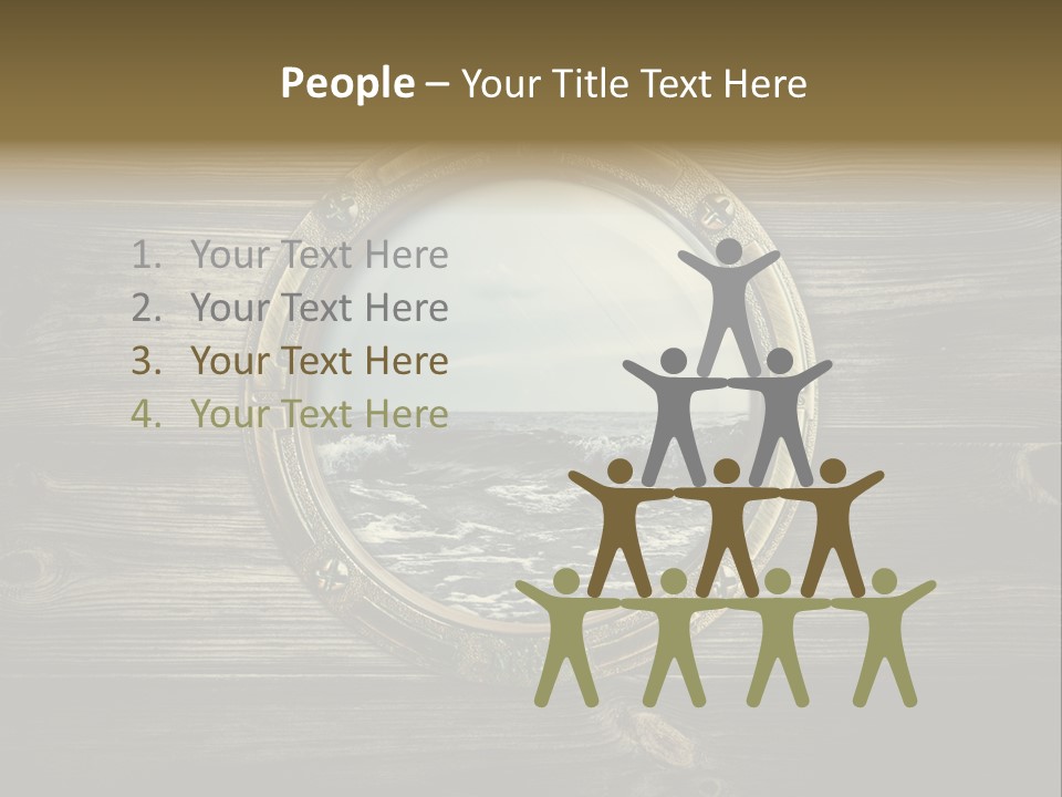 Metallic Aged Porthole PowerPoint Template