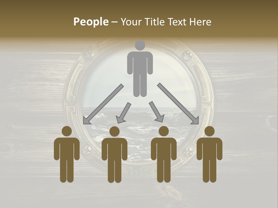 Metallic Aged Porthole PowerPoint Template