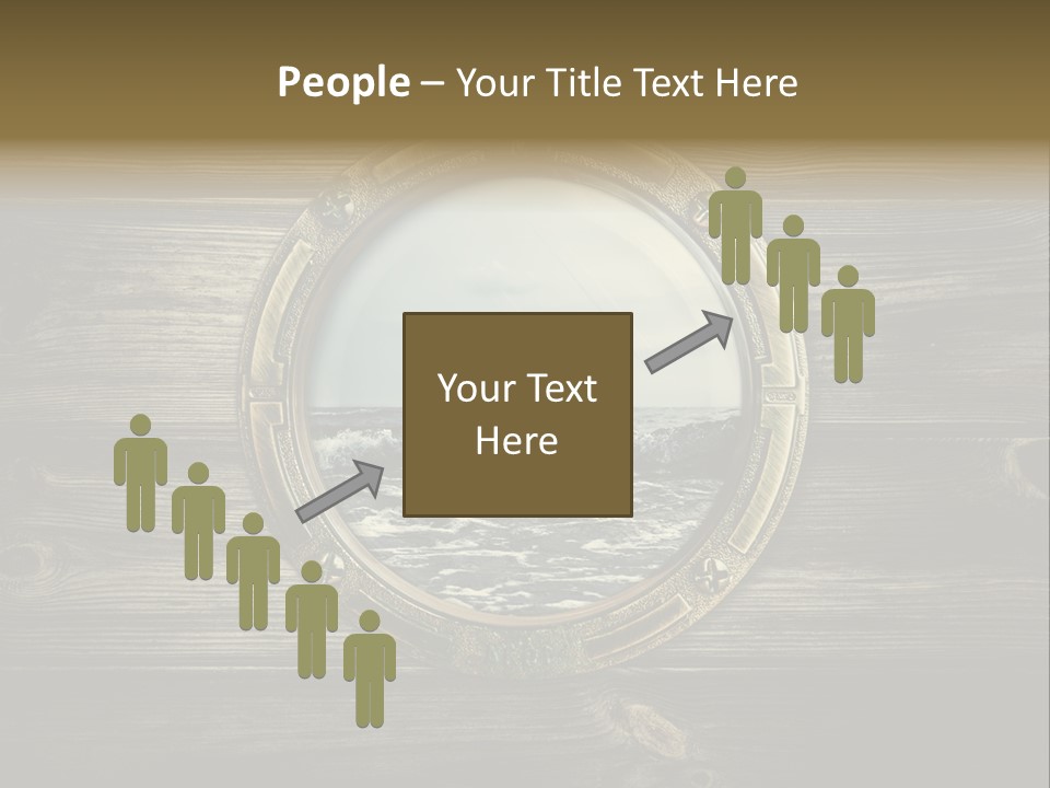 Metallic Aged Porthole PowerPoint Template