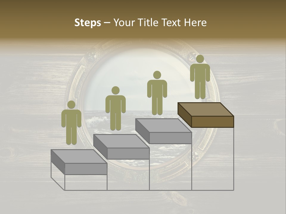 Metallic Aged Porthole PowerPoint Template