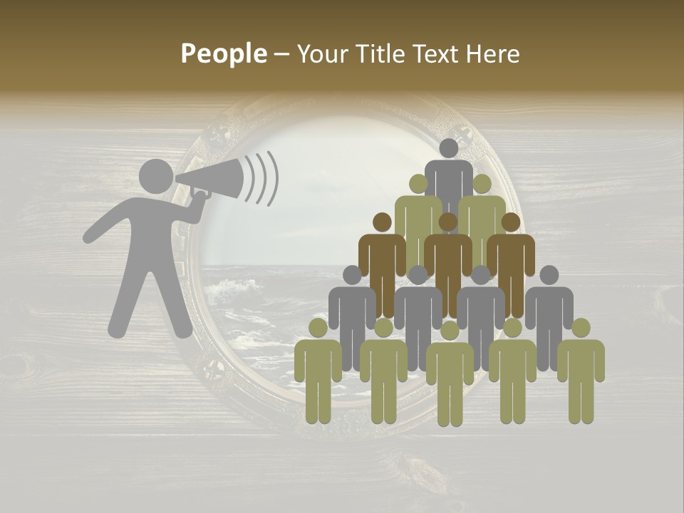 Metallic Aged Porthole PowerPoint Template