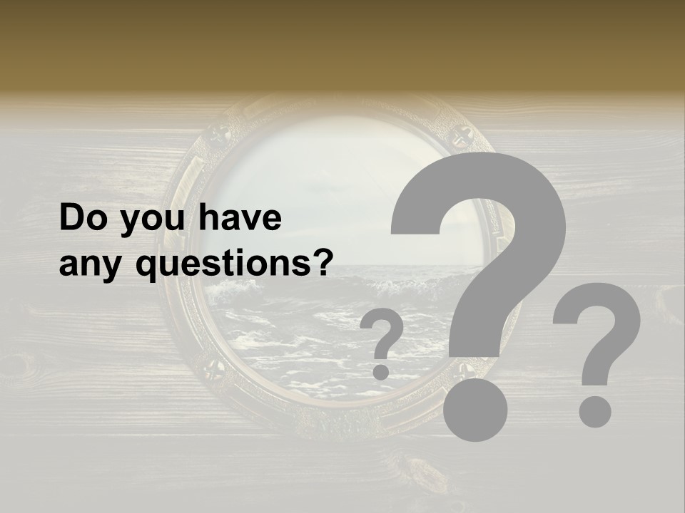 Metallic Aged Porthole PowerPoint Template