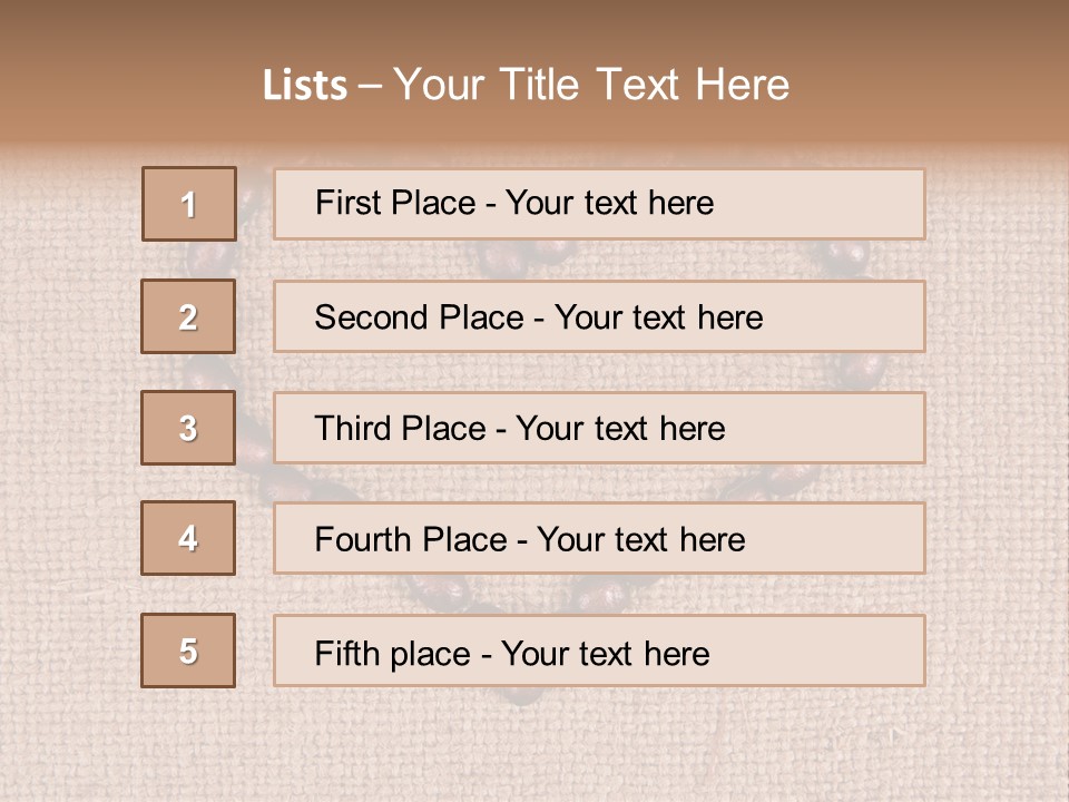 Mocha Raw Drink PowerPoint Template