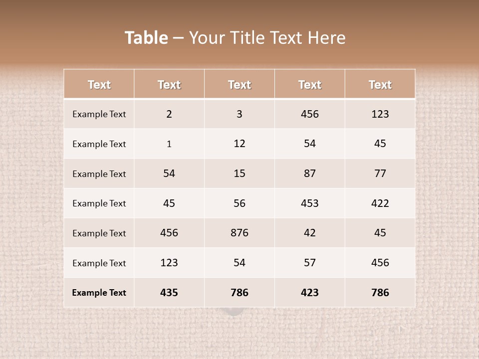 Mocha Raw Drink PowerPoint Template