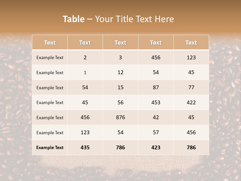 Color Macro Beverage PowerPoint Template