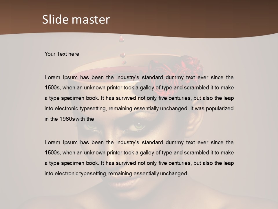 Wine Beverage Mug PowerPoint Template