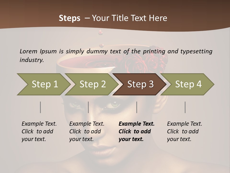 Wine Beverage Mug PowerPoint Template
