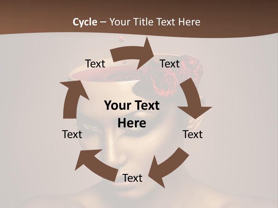 Wine Beverage Mug PowerPoint Template