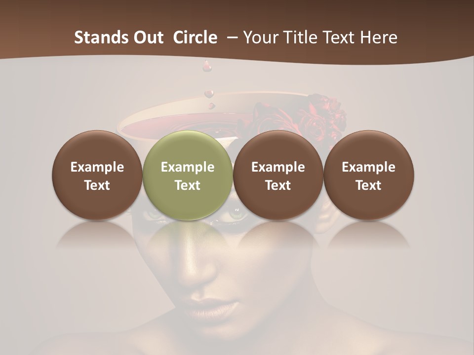 Wine Beverage Mug PowerPoint Template