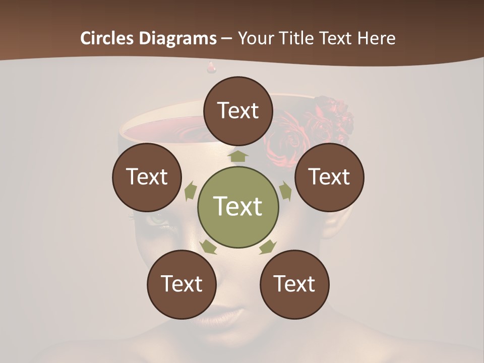 Wine Beverage Mug PowerPoint Template