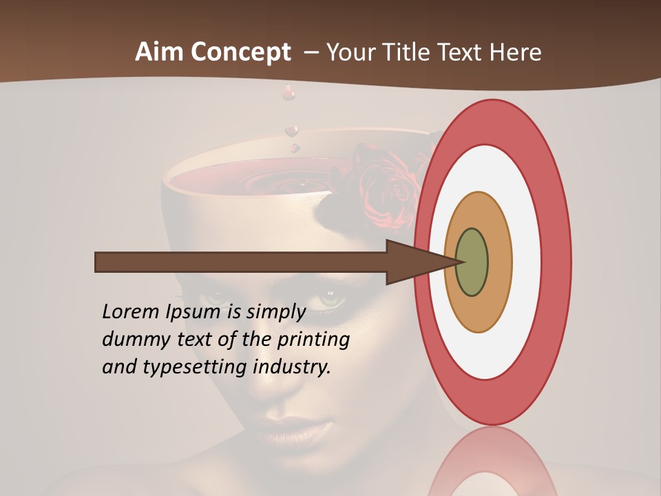 Wine Beverage Mug PowerPoint Template