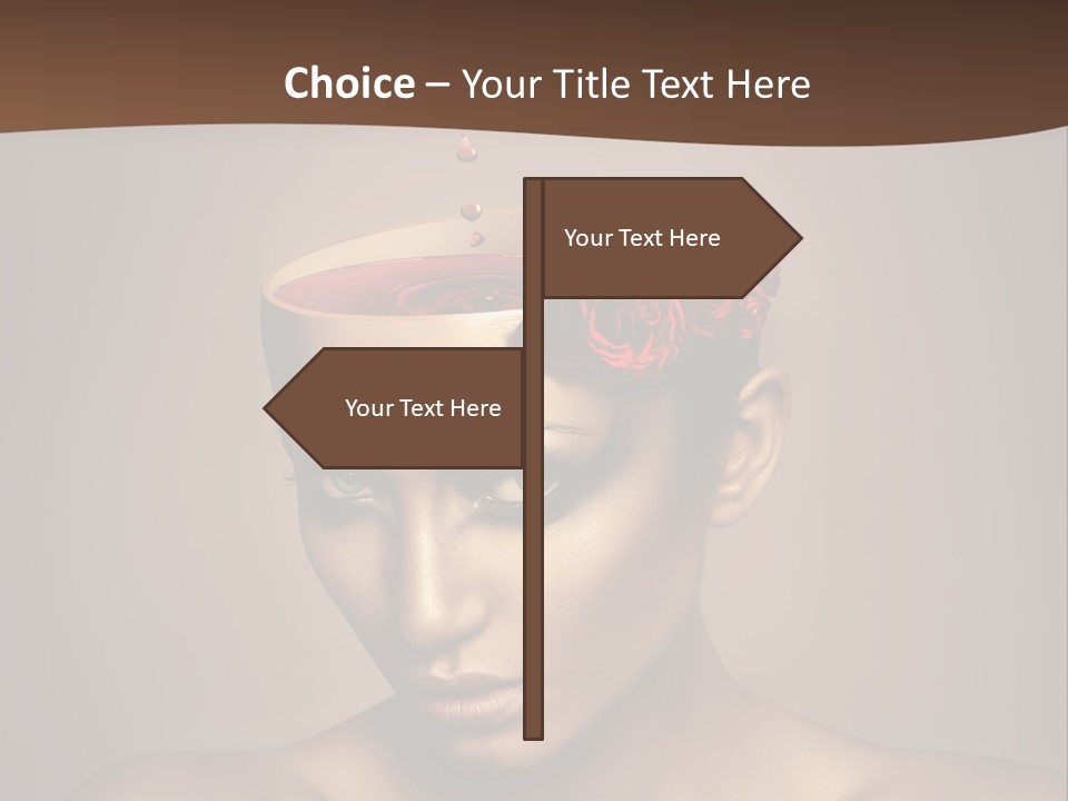 Wine Beverage Mug PowerPoint Template