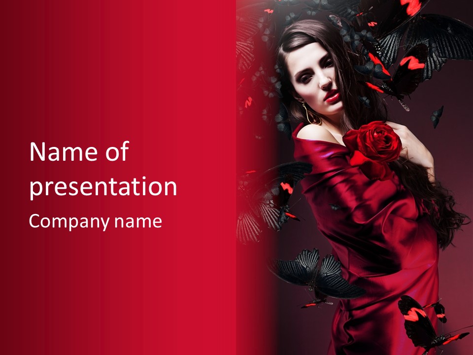 Sensuality Fine Magnificent PowerPoint Template