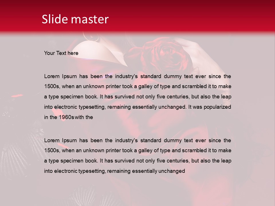 Sensuality Fine Magnificent PowerPoint Template