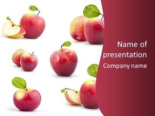 Single Apple Tasty PowerPoint Template