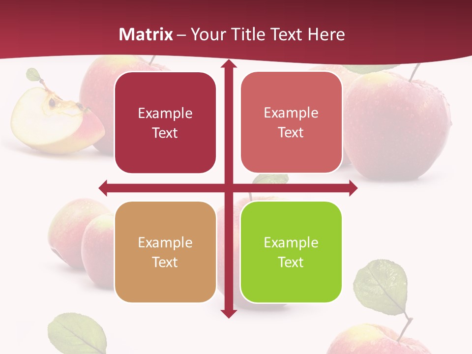 Single Apple Tasty PowerPoint Template