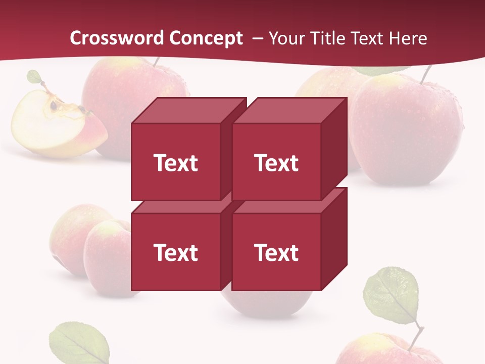 Single Apple Tasty PowerPoint Template