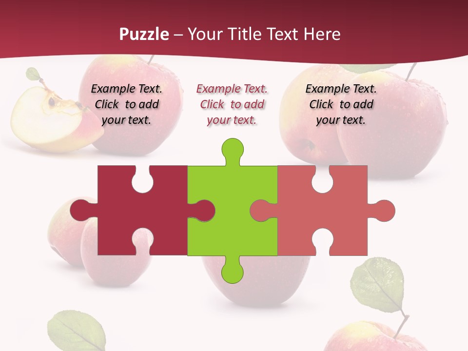 Single Apple Tasty PowerPoint Template