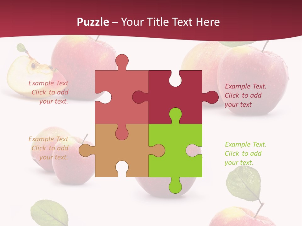 Single Apple Tasty PowerPoint Template
