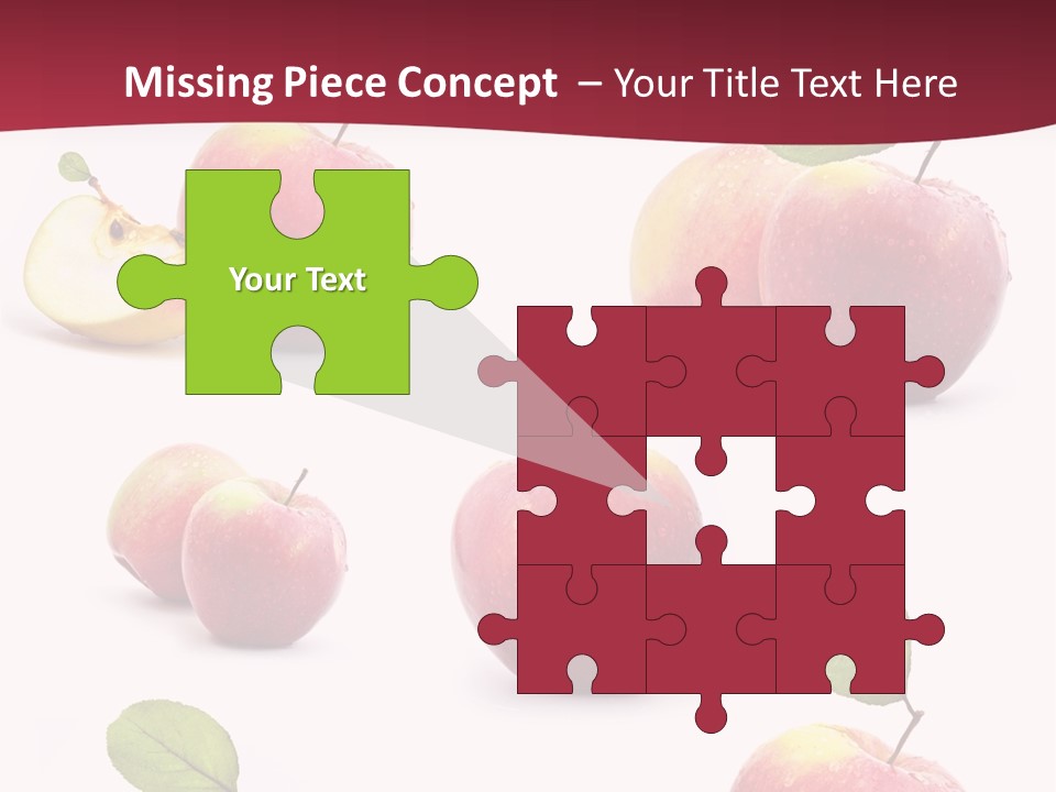 Single Apple Tasty PowerPoint Template