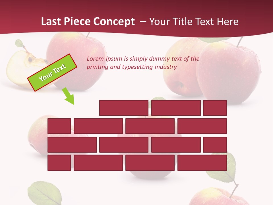 Single Apple Tasty PowerPoint Template