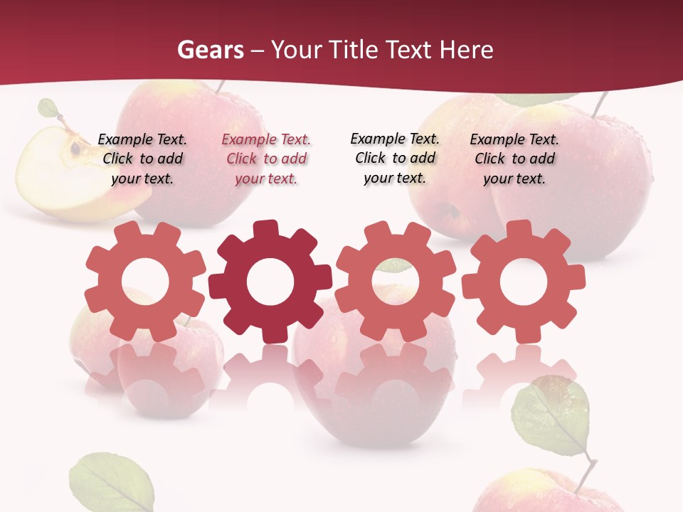 Single Apple Tasty PowerPoint Template