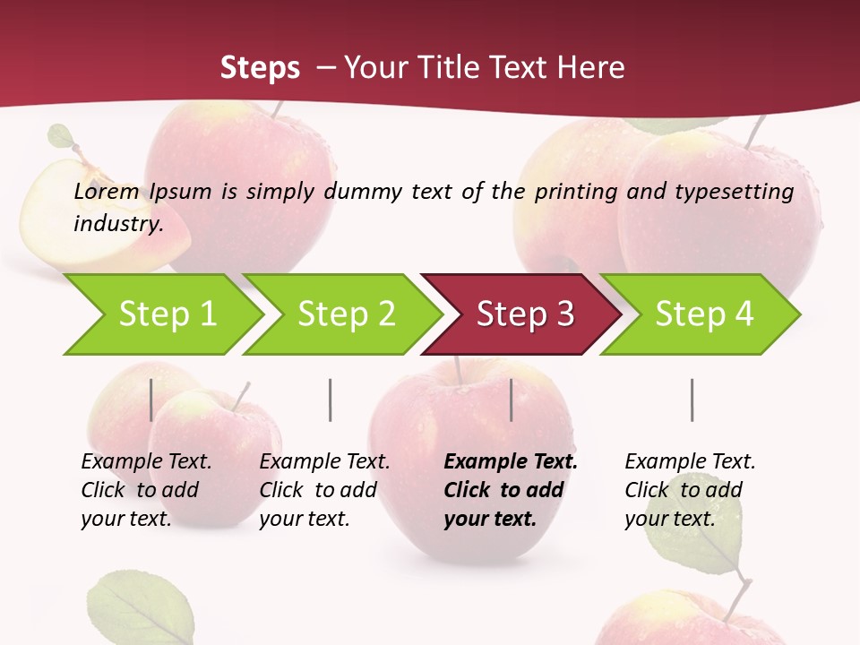 Single Apple Tasty PowerPoint Template