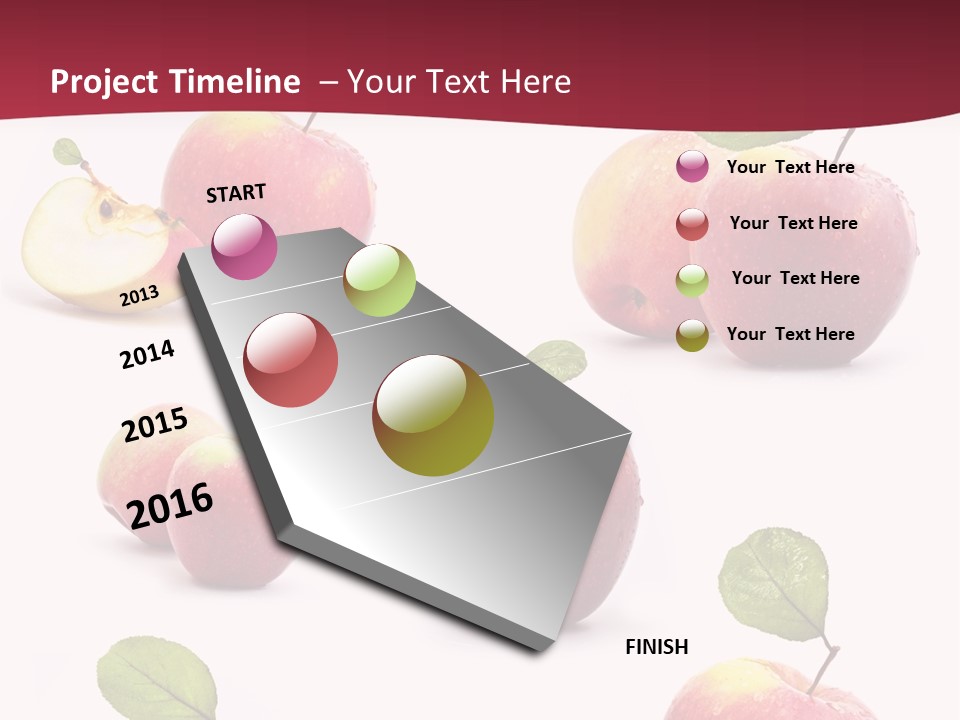 Single Apple Tasty PowerPoint Template