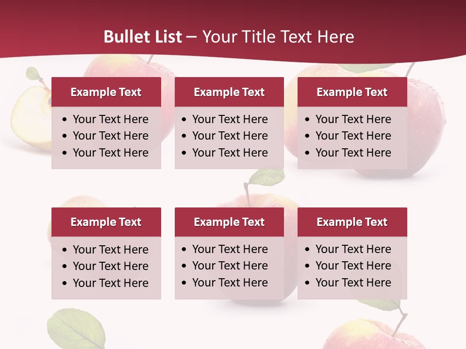 Single Apple Tasty PowerPoint Template
