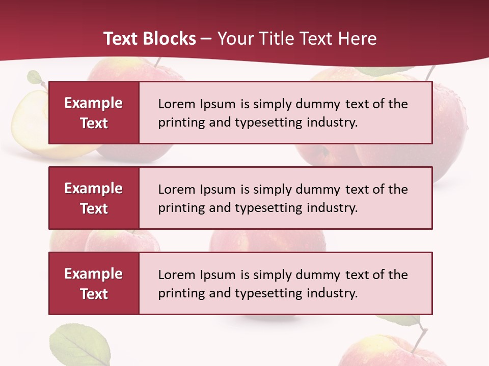 Single Apple Tasty PowerPoint Template
