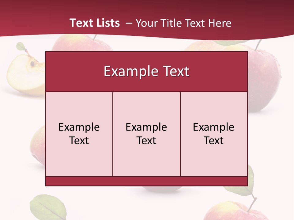 Single Apple Tasty PowerPoint Template