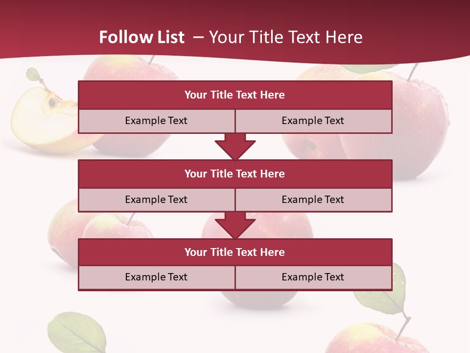 Single Apple Tasty PowerPoint Template