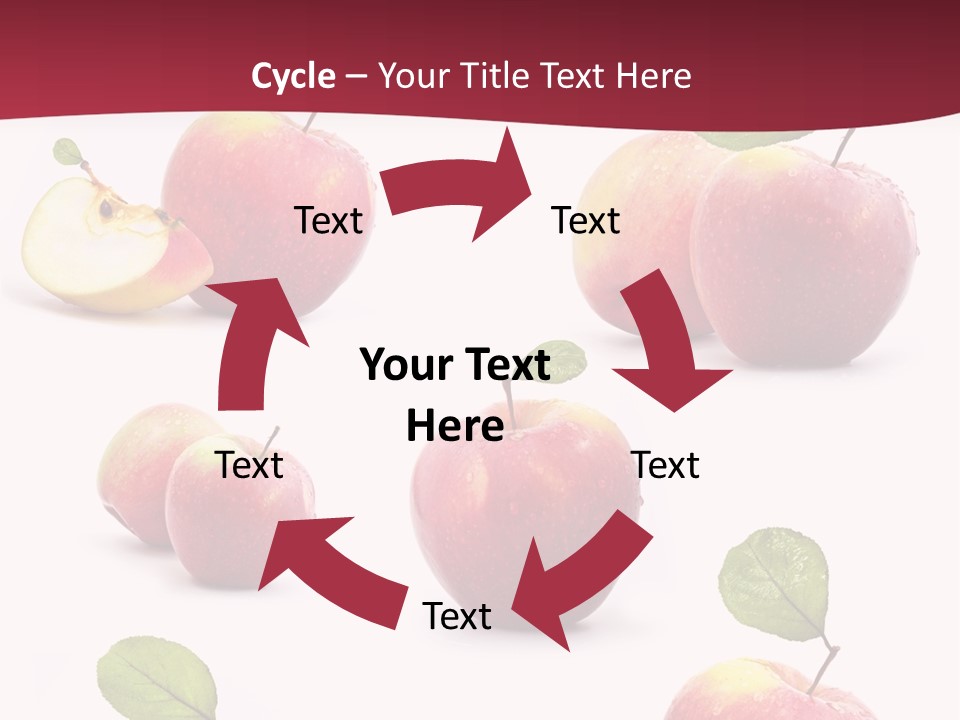 Single Apple Tasty PowerPoint Template