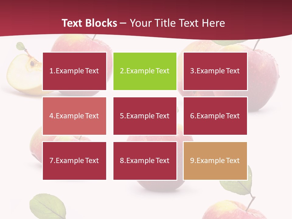 Single Apple Tasty PowerPoint Template